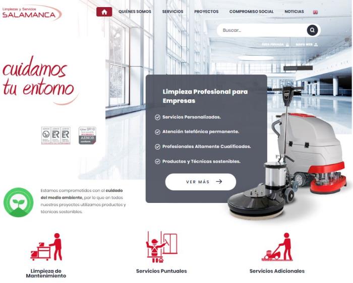 Limpiezas y Servicios Salamanca estrena web